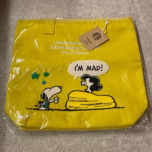 Starbucks Handbags - Starbucks Peanuts Tote Bag from Japan